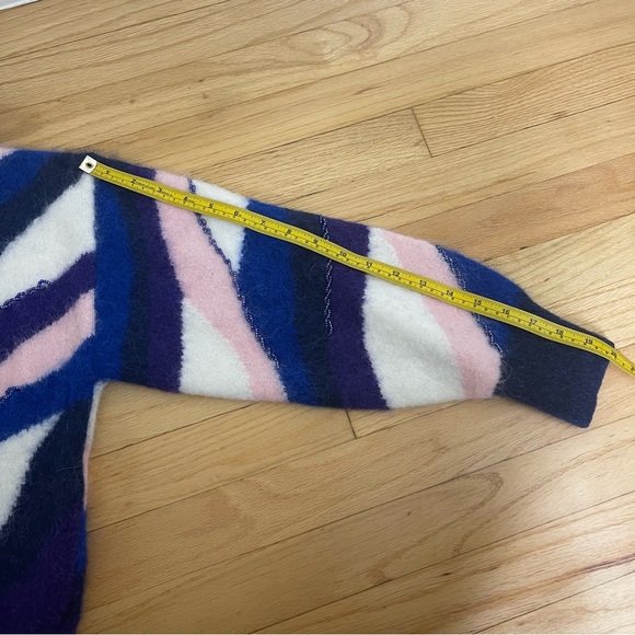 & Other Stories color block stripe Pullover sweater Alpaca Wool Blend Medium - Picture 14 of 14